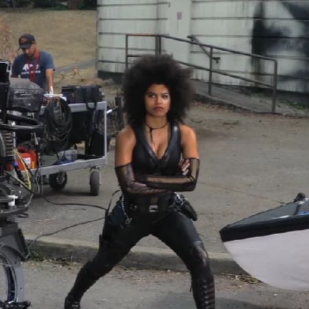 Zazie Beetz is stretching her legs.